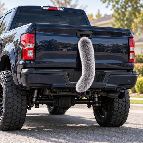 🚙Wild Ride™ Furry Truck Tail –🤣 Funny Plush Tailgate Accessory