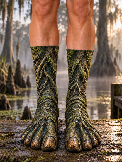 3D Wild Feet Christmas Creature Illusion Socks – Funny Costume Gift for Kids & Adults