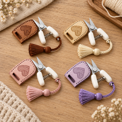 Stitch & Snip™ Vintage Mini Craft Scissors with Protective Cover & Storage Tin