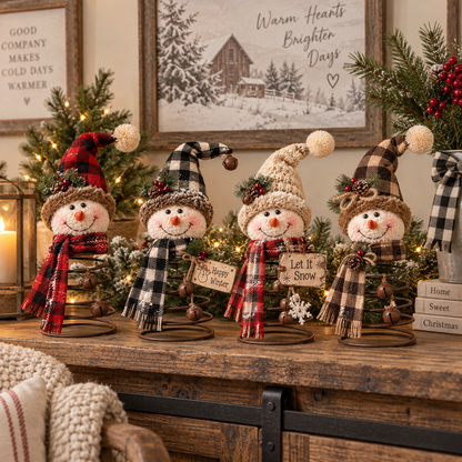 ☃️Winter Wobble Snowman™ – Rustic Snowman Collection