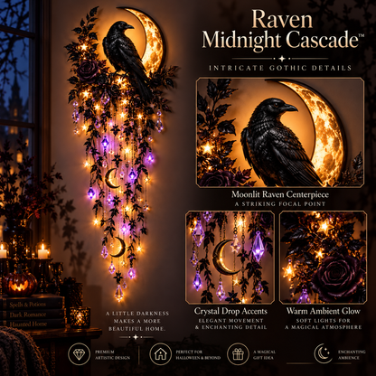 LAST DAY 49% OFF✨ Enchanted Halloween Cascade Lights | Gothic Hanging Wall Decor – 5 Styles