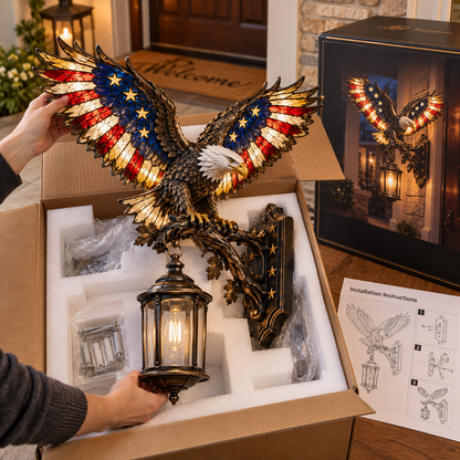 🔥🦅Liberty in Flight – A Glowing Eagle for Your Outdoor Space