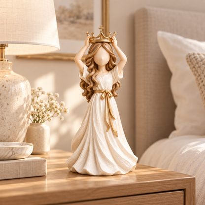 🔥😍Crowned With Grace – Faith-Inspired Woman Figurine