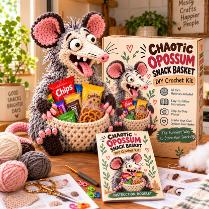 😂Quirky Crochet Animal Snack Baskets – Fun & Functional Decor
