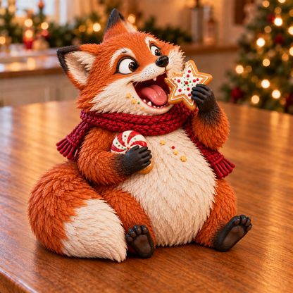 🎄🍪 Christmas Cookie Bandits – Funny Animal Figurine Collection