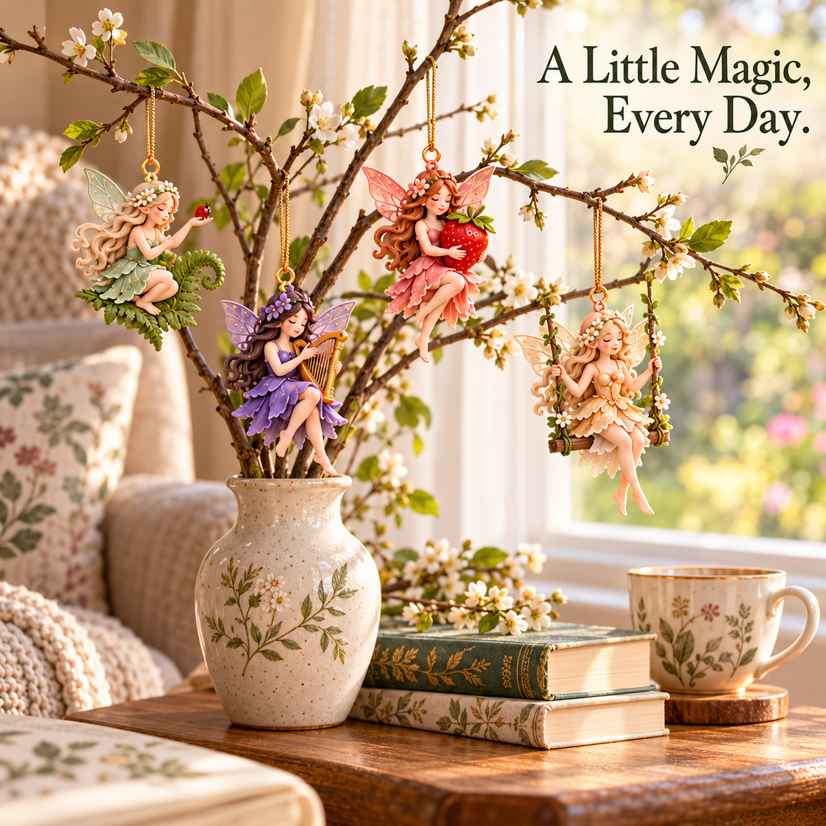 🧚‍♀️✨Enchanted Fairies 24-Day Advent Calendar – 24 Unique Fairy Hanging Ornaments