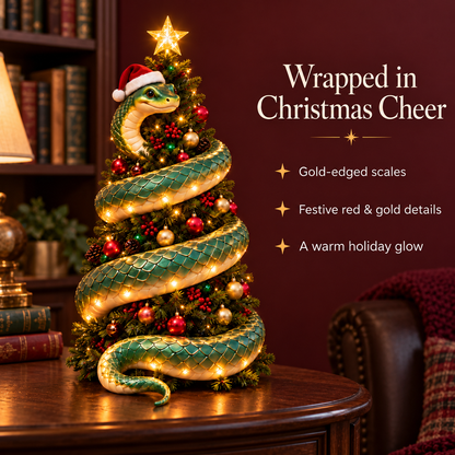 🎄🐍 Merry Coil™ – Lighted Snake Christmas Tree Decor