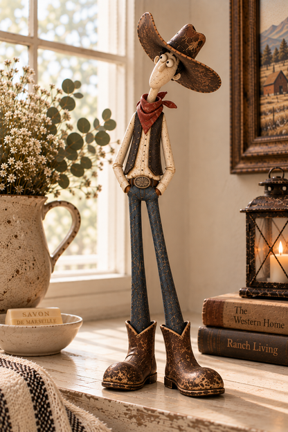 🔥LAST DAY 49% OFF | Nestmiro®🤠🐴 Whimsical Western Cowboy & Horse Figurine Duo