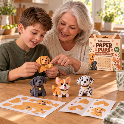 🎃3D DIY Dog Paper-💕Step-by-Step Guide Included