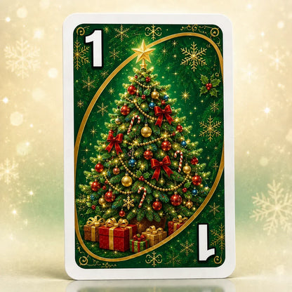 -🃏UNO Christmas Edition🎄 Holiday Family Card Game with 112 Festive Cards