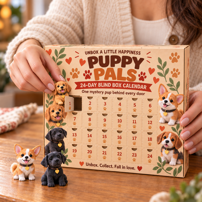 🐶 Puppy Pals™ – 24-Day Dog Advent Calendar 🎄