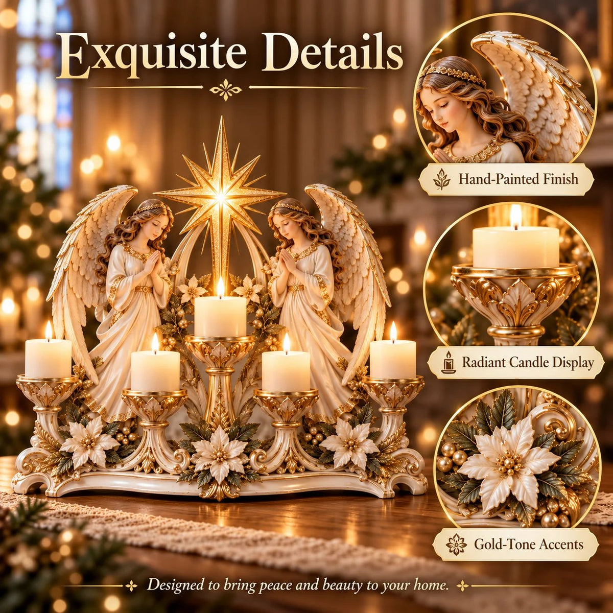 🕯️ Light of His Presence — Sacred Christian Candleholder ✝️