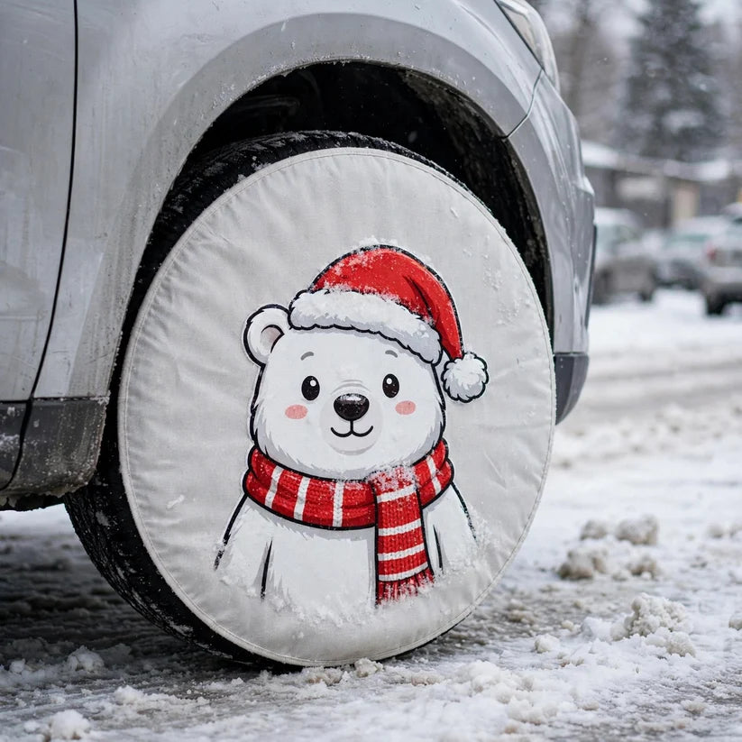 ✨Holiday Wheels™ Festive Car Wheel Cover -🚗Festive Style for Compact Cars & Small Sedans