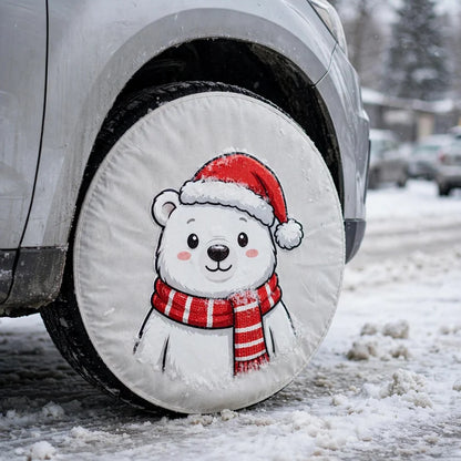 ✨Holiday Wheels™ Festive Car Wheel Cover -🚗Festive Style for Compact Cars & Small Sedans