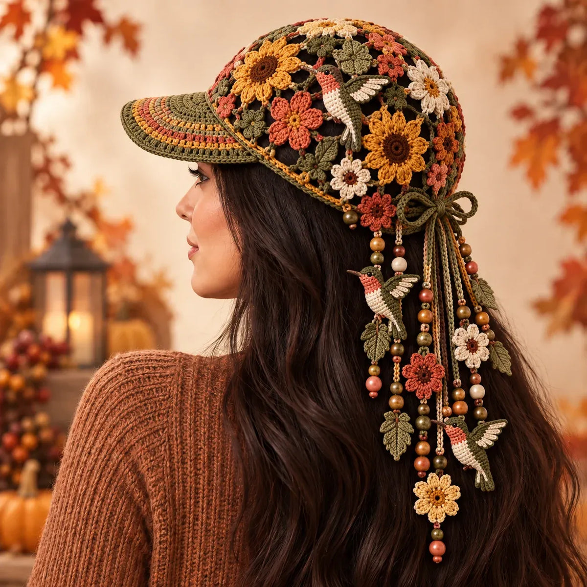 🔥Last Day 49% OFF 🍂 Women’s Handcrafted Crochet Autumn Bloom Cap | 6 Designs