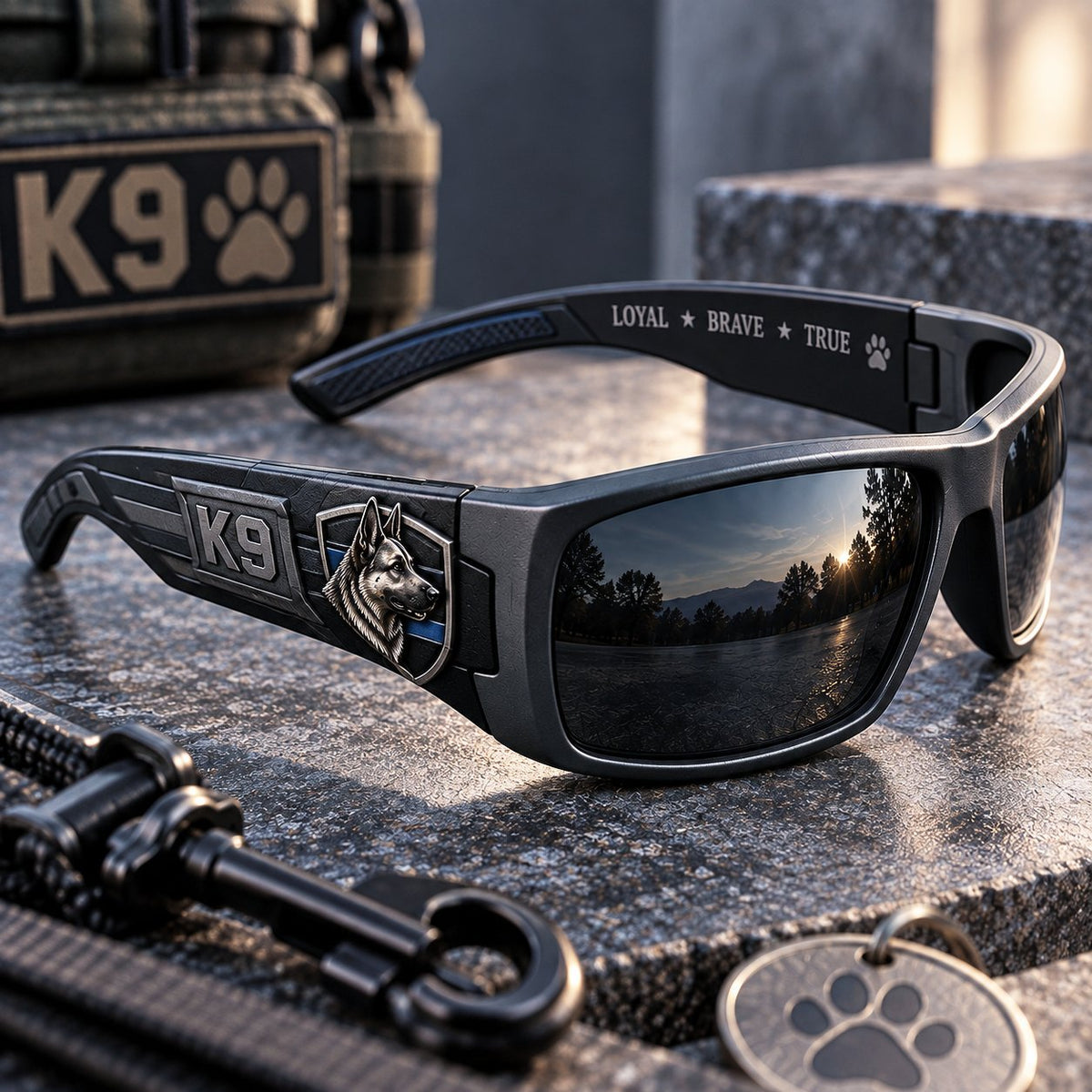 🐕‍🦺 K9 Guardian Sunglasses | Rugged K9-Inspired Design with Working-Dog Details & Bold Everyday Style