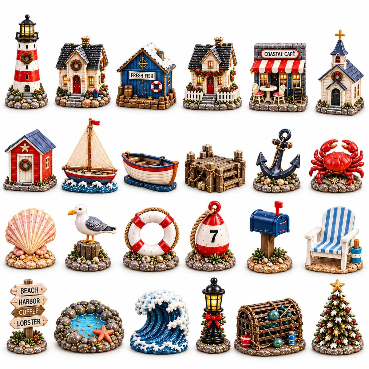 🌅Tiny Coastal Village Advent Calendar 2026