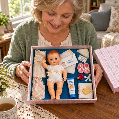 🎀A Little Box of Yesterday — 👶Vintage Baby Doll Keepsake Gift Set