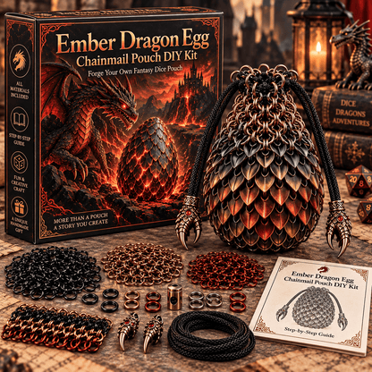 🔥🐉Dragonkeeper’s Pouch – DIY Craft Kit