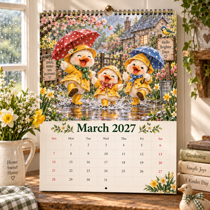 Duck Magic™ 2027 – 12 Month Illustrated Wall Calendar