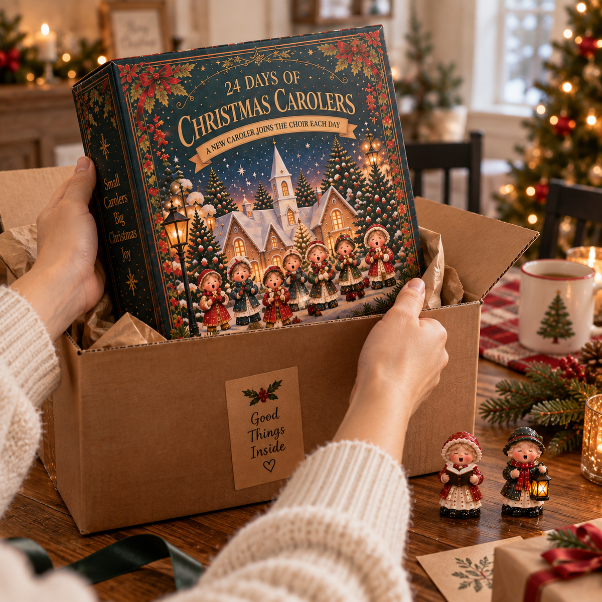 Christmas Carolers Advent Calendar unboxing