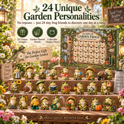 🐸Garden Frog Advent Calendar – 24 Unique Little Frog Friends & Garden Surprises for Every December Day