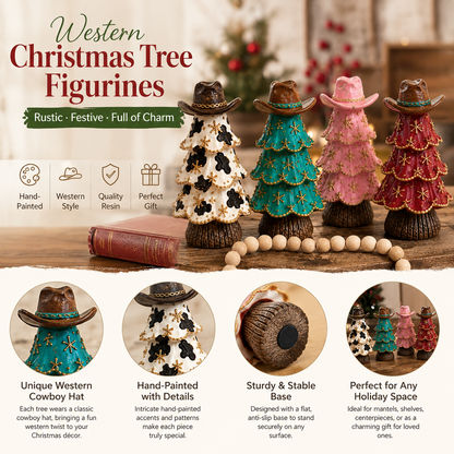 Figuritas de vaqueros de estilo navideño para el árbol