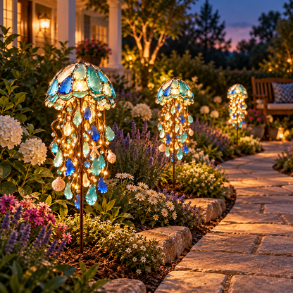 🌊✨Ocean Whispers – Solar Jellyfish Garden Light