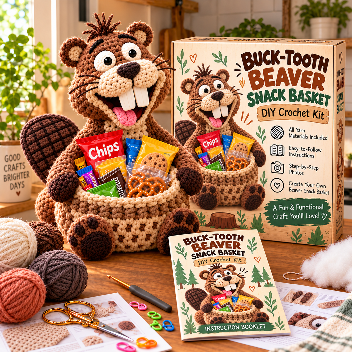 😂Quirky Crochet Animal Snack Baskets – Fun & Functional Decor