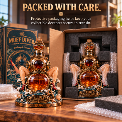 ⚓🥃 MUFF DIVER™ – Naughty Deep-Sea Diver Whiskey Decanter with Sexy Pin-Up Legs & Premium Collector's Gift Box 🔥