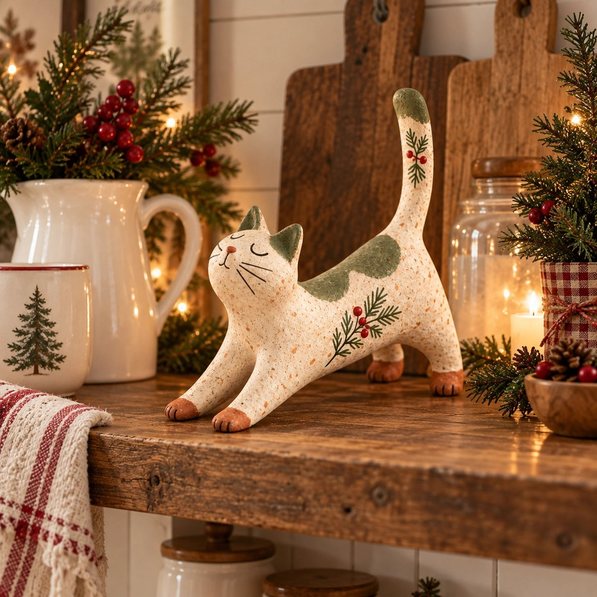 🔥😍Cozy Woodland Christmas Figurines