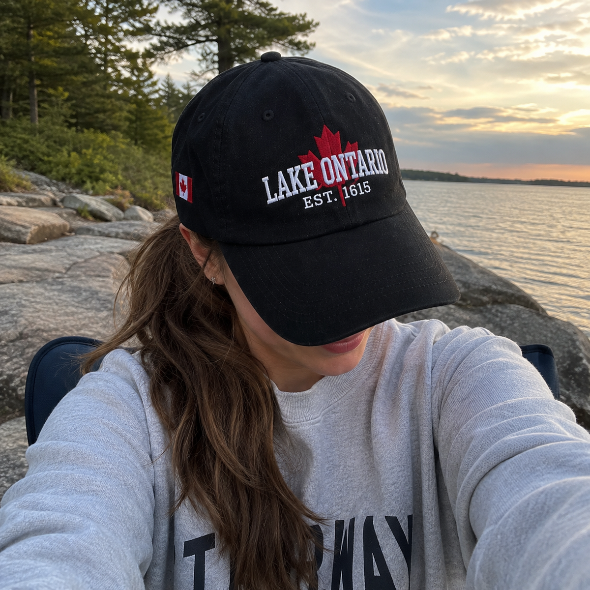 🍁Lake Ontario Forever – Heritage Embroidered Cap(❤Ultra-Breathable & Lightweight Comfort & Unisex Fit)