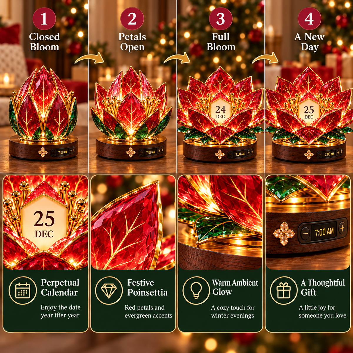 🎄Christmas Bloom™ – Automatic Blooming Perpetual Calendar