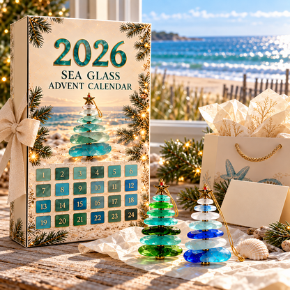 🎄Sea Glass Advent Calendar-🌊Shaped by Sea Nature & Crafted by Hand