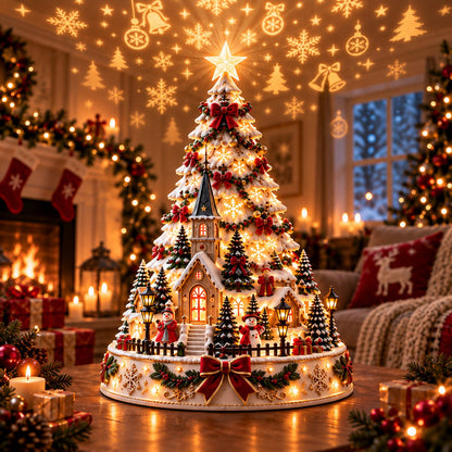🔥HOT SALE🔥🏆 60,000+ Sold - 🎄MerryRealm™ Christmas Village Lightscape Tree