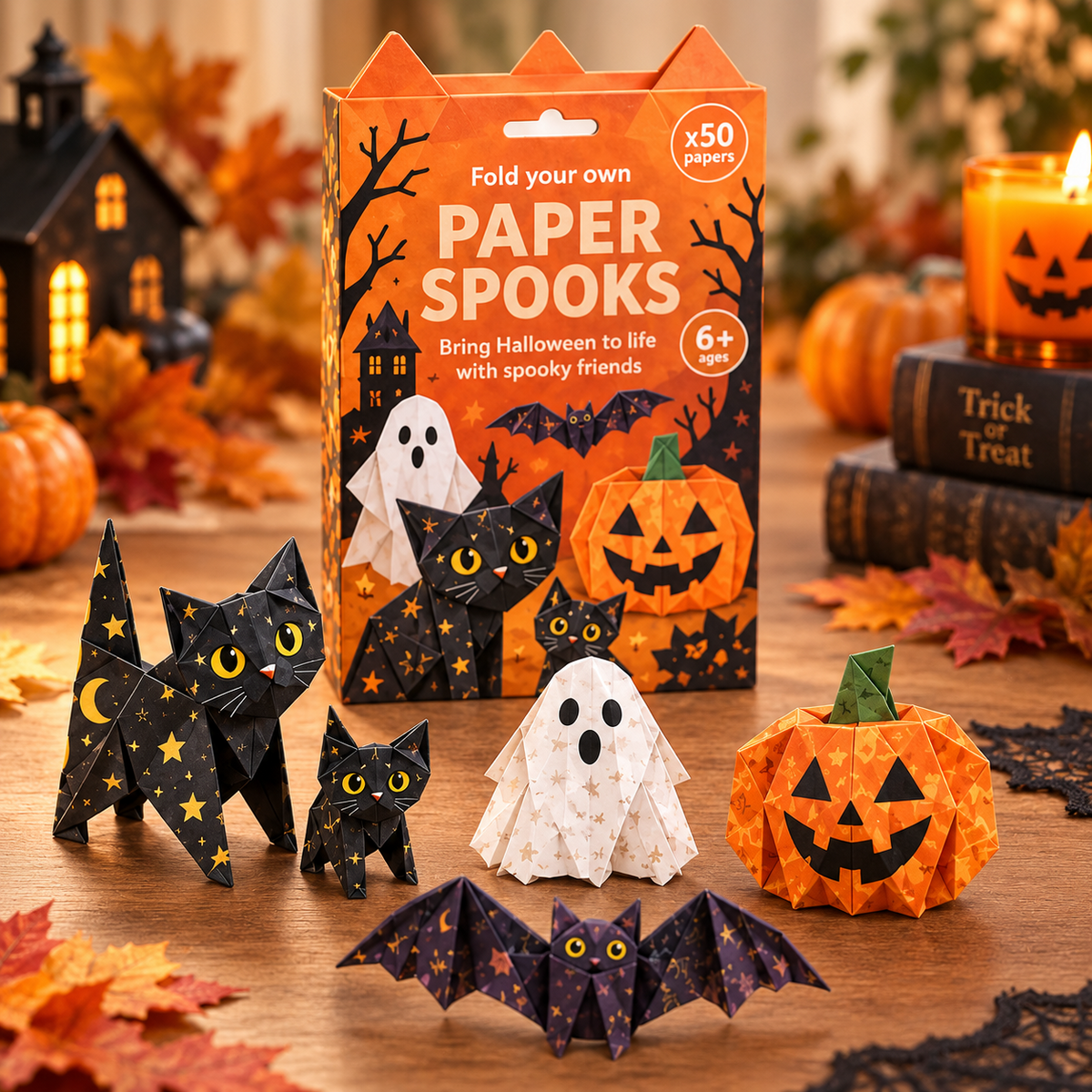 🎃DIY Halloween Paper-💕Step-by-Step Guide Included