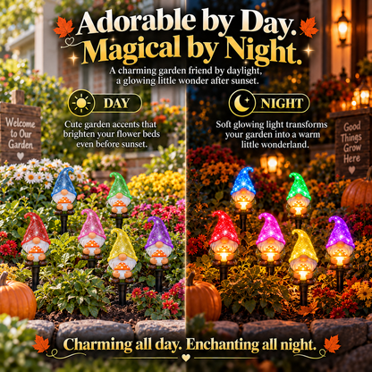 🔥 Last Day 50% OFF 🌈✨Magical Colorful Gnome Garden Stake Lights