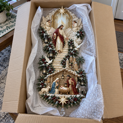 ✝️Jesus Light of Heaven Christmas Wall Hanging(❤Same as the video)