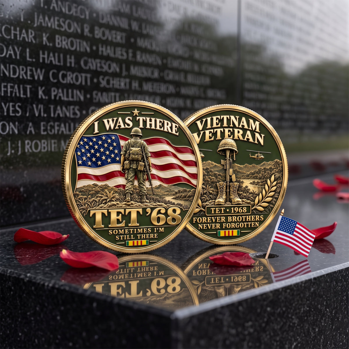 Tet ’68 “Forever Brothers” Vietnam Veteran Commemorative Medallion