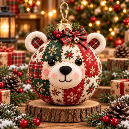 🧘Relaxing & Beginner-Friendly- 🎄Cozy Patchwork Christmas Ornament Collection✨Relaxing DIY Craft to Create Stunning Christmas Artwork