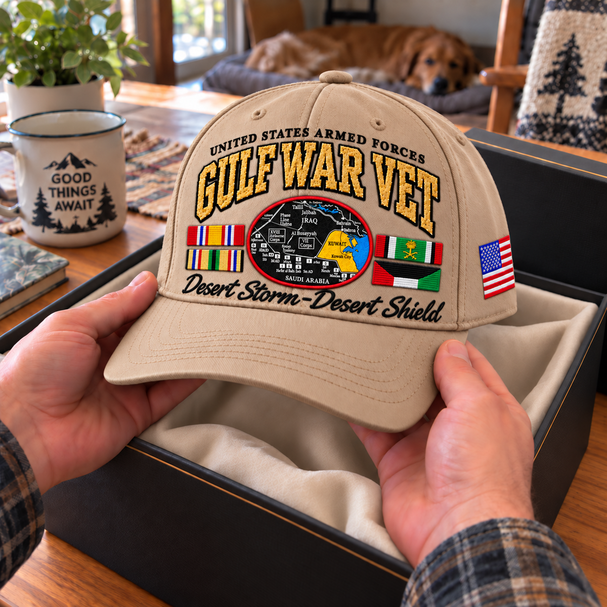 🇺🇸 Gulf War Veteran Tribute Cap — Desert Storm & Desert Shield