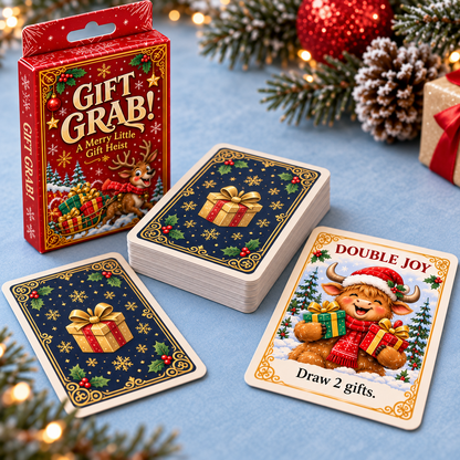 🎄GIFT GRAB! Christmas Party Card Game – 🎁A Merry Little Gift Heist