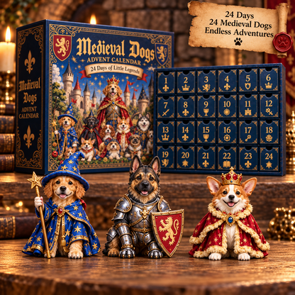 🏰Medieval Dogs Advent Calendar – 24 Days of Little Legends