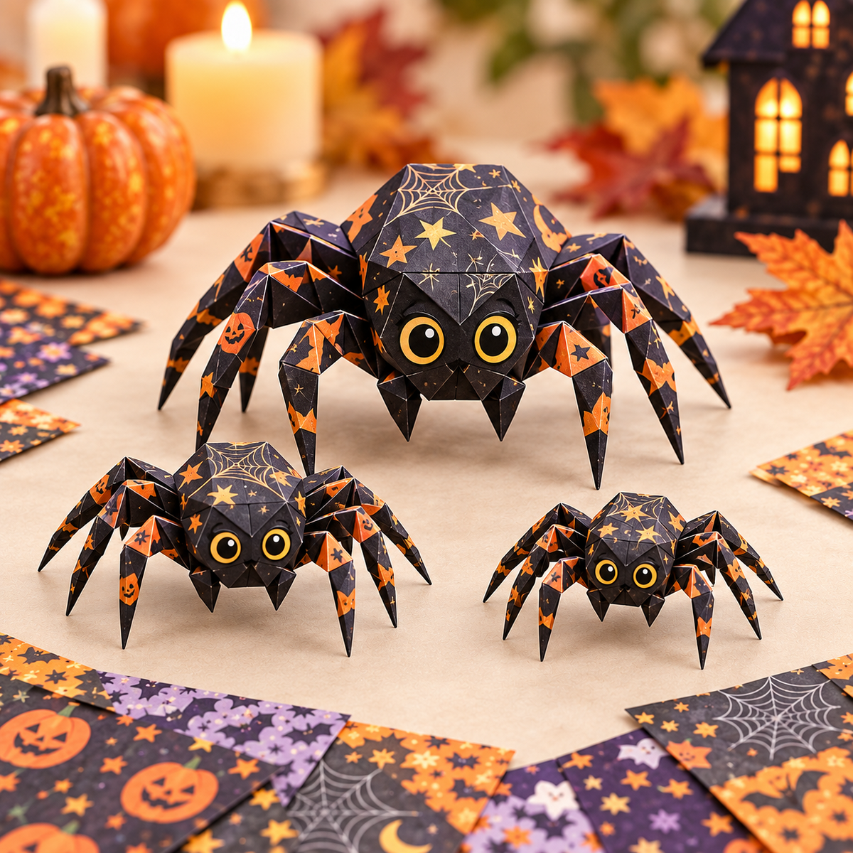 🎃DIY Halloween Paper-💕Step-by-Step Guide Included