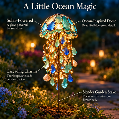 🌊✨Ocean Whispers – Solar Jellyfish Garden Light