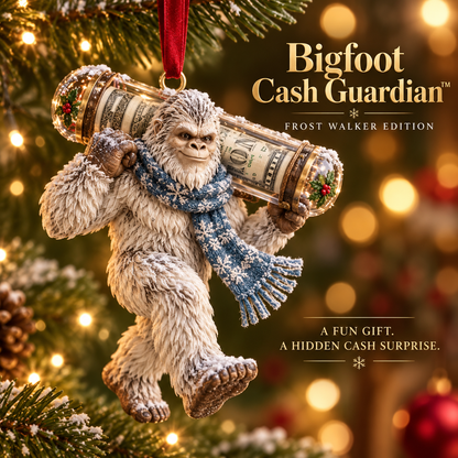 🎄👣 Bigfoot Cash Keeper™ – 15 Funny Christmas Cash Holder Ornaments 💵🎁