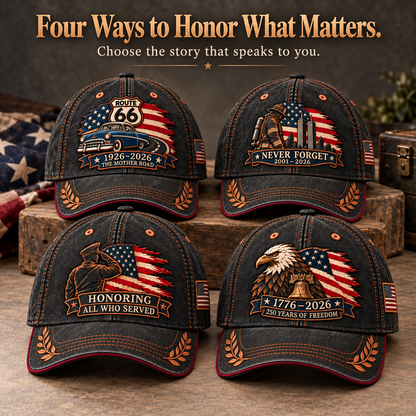 🇺🇸 Honor & Heritage — Patriotic Commemorative Cap Collection