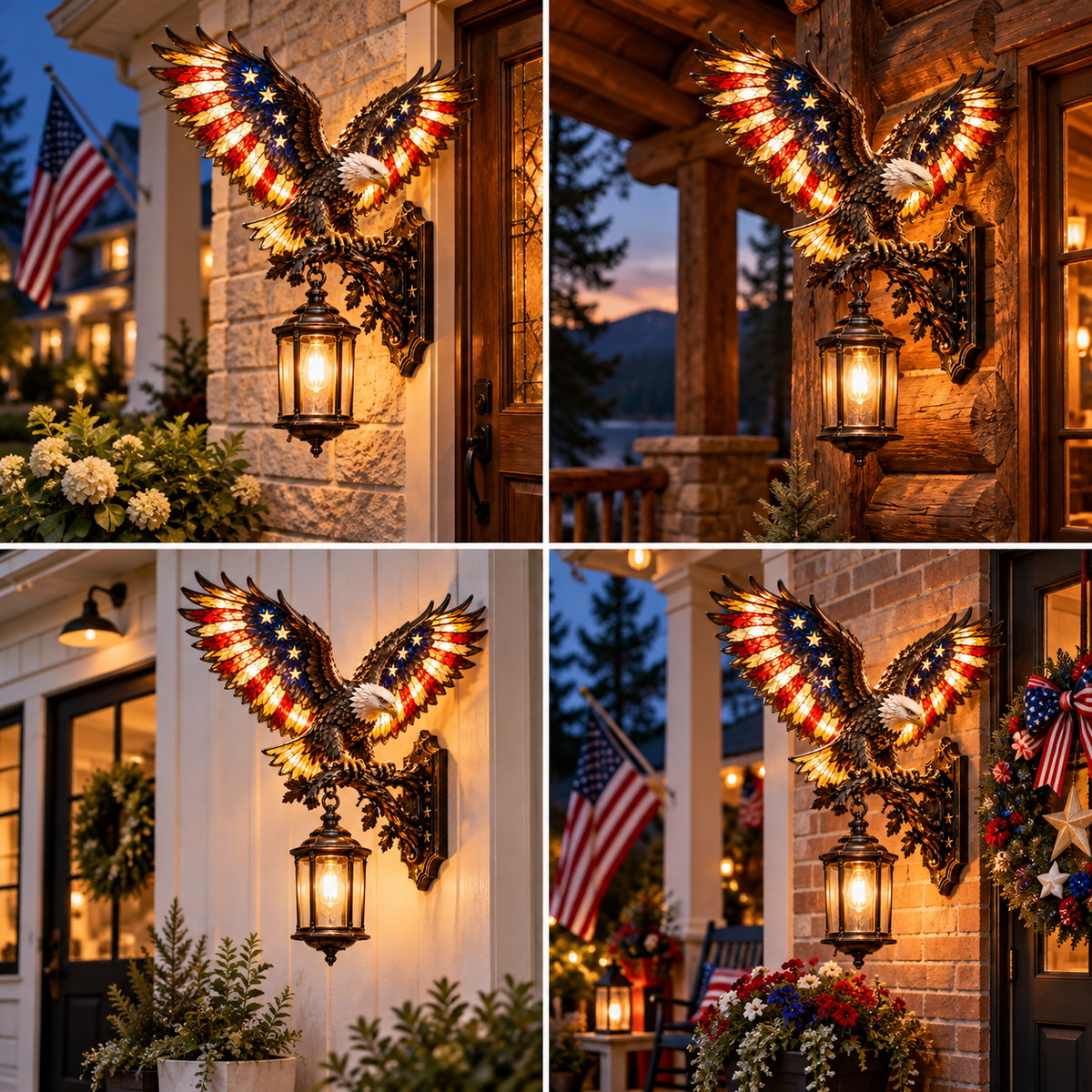 🔥🦅Liberty in Flight – A Glowing Eagle for Your Outdoor Space