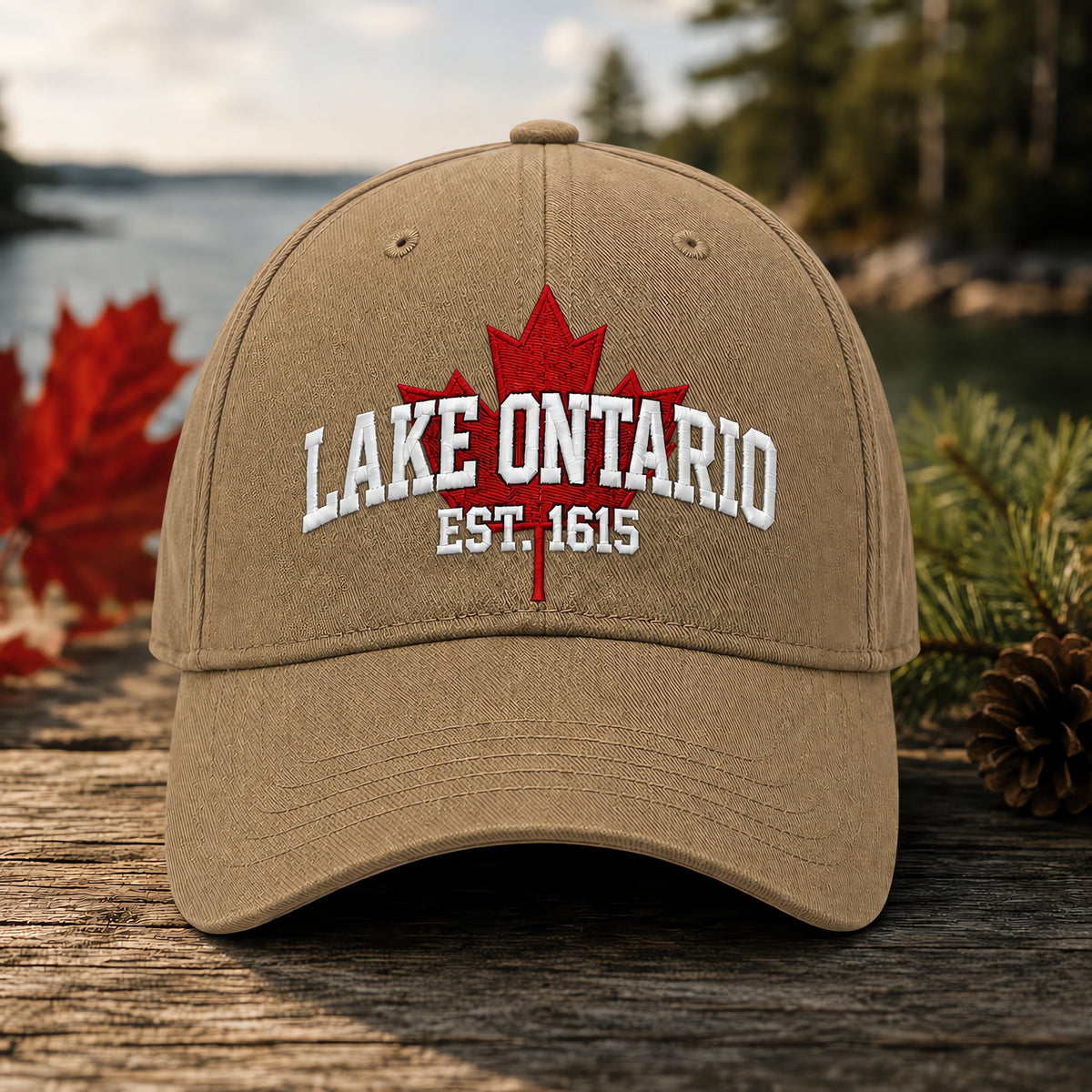 🔥😍Lake Ontario Forever – Bestickte Heritage-Kappe🍁