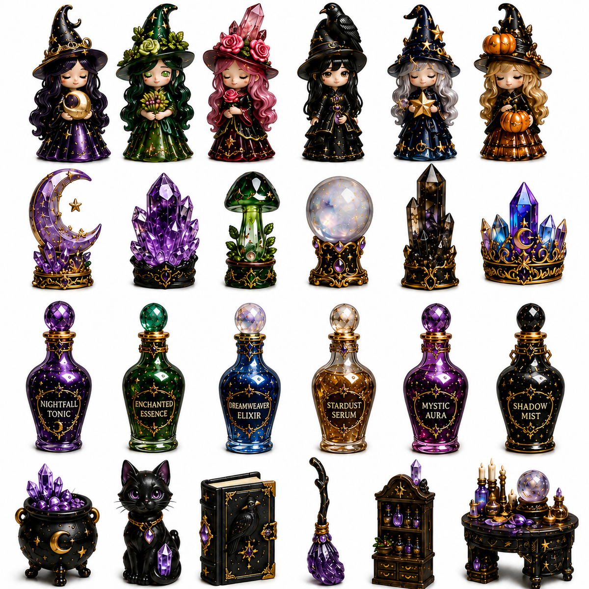 🔥Der Apotheken-Adventskalender der Kristallhexe 2026 – 24 magische Miniaturen für 24 Nächte